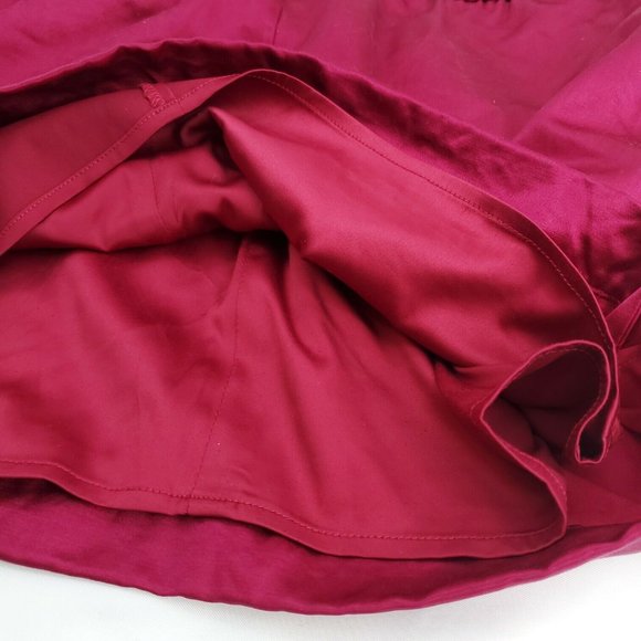 Club Monaco Womens Fuchsia Fully Lined Adjustable Straps Mini Skirt Size 2 - Picture 5 of 13